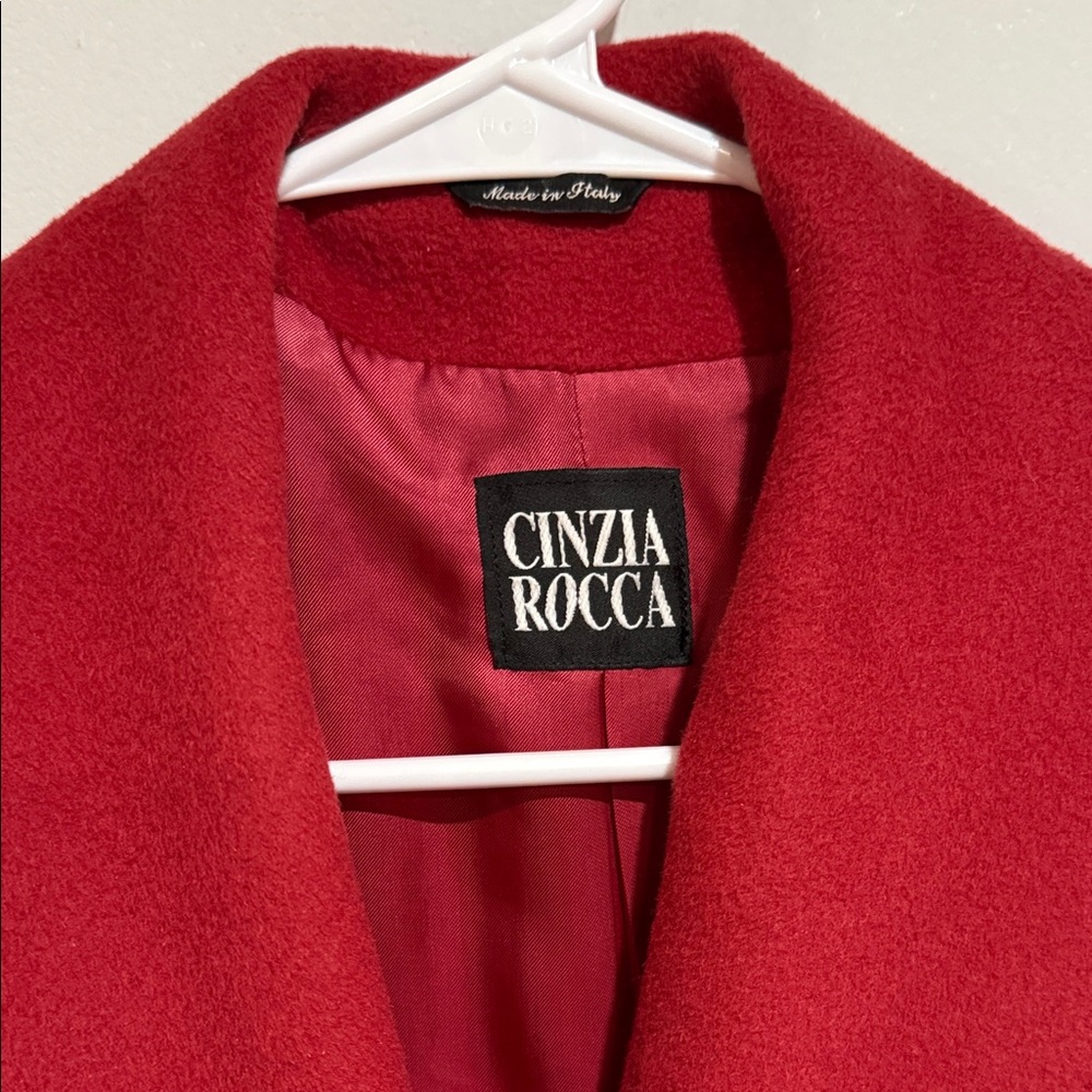 Cinzia Rocca Icons italian  Red Pea Coats - Picture 6 of 14